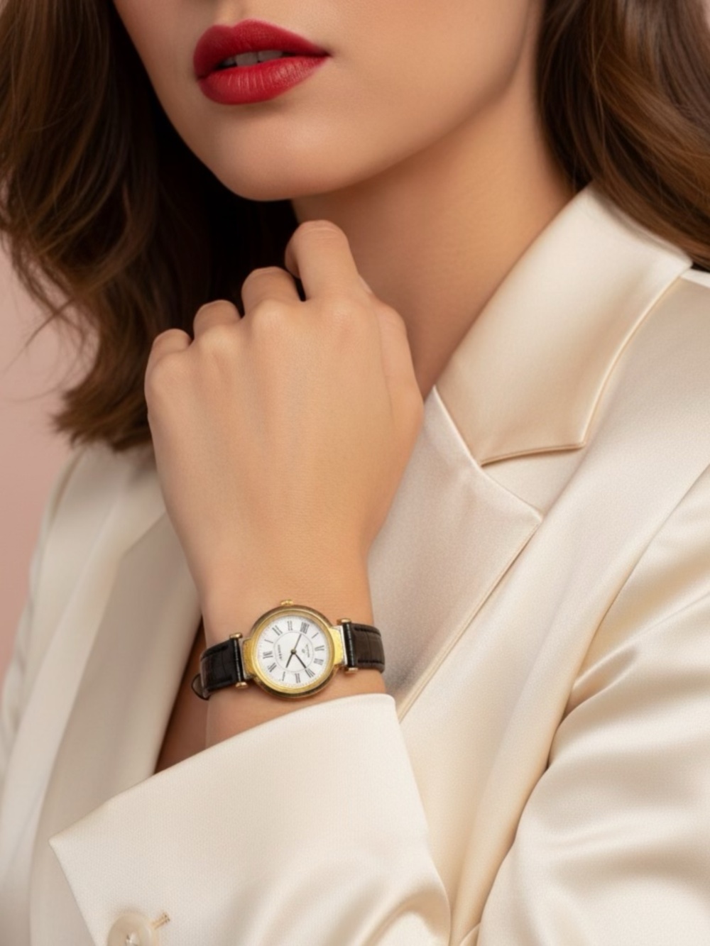 VINTAGE Cardinal Women’s Quartz Watch - NEW BATTERY - Gold Tone Roman Numeral